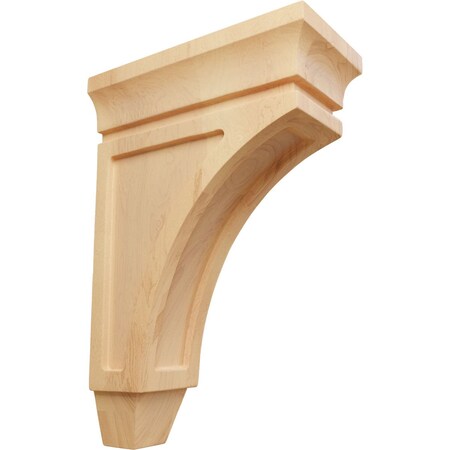 Ekena Millwork 2 3/4"W x 5 1/2"D x 8"H Mini Lucan Wood Corbel, Red Oak CORW03X06X08LURO
